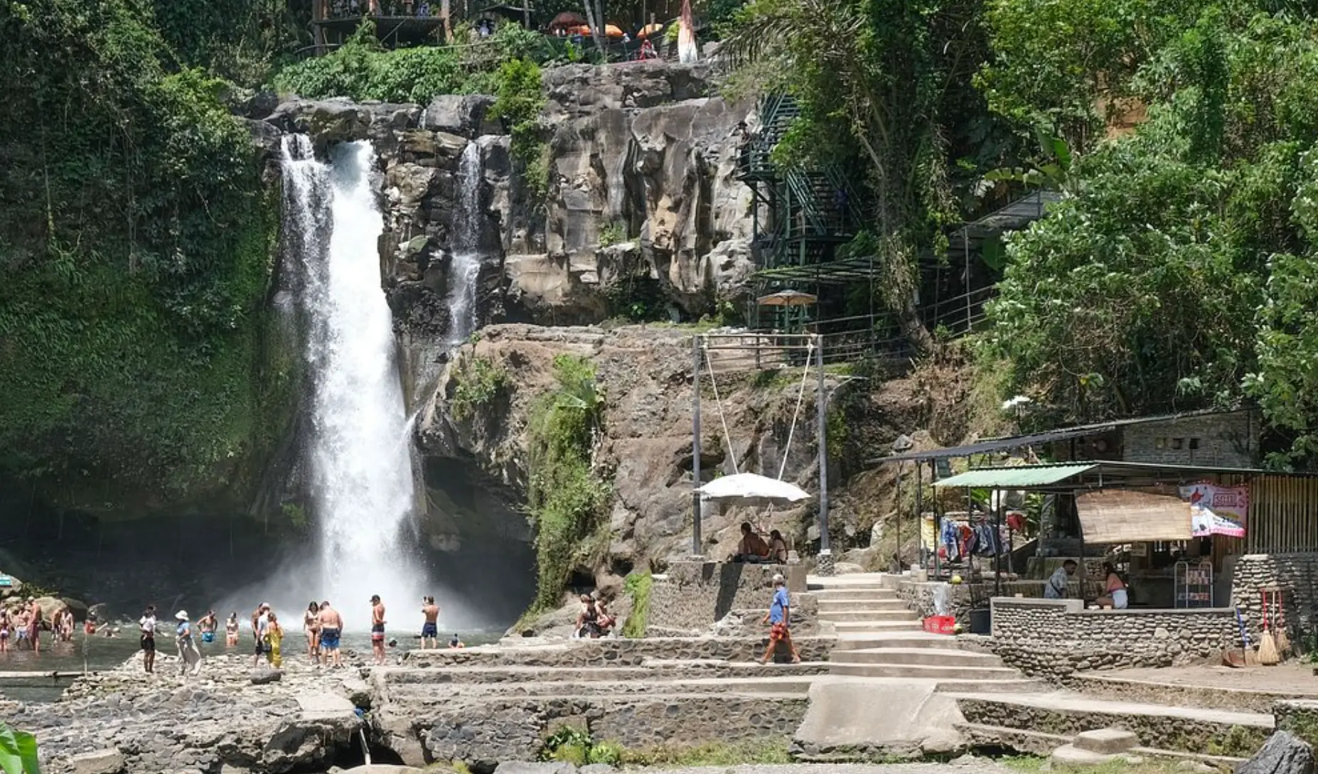 Beautiful Tegallalang Rice Terraces in Ubud, Bali, a popular private day tour sightseeing destination